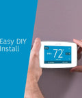 Touchscreen Smart Thermostat for Home WiFi Control with Alexa, Energy Star Certified, ST75W White, easy DIY install demo