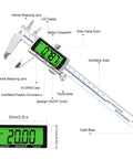 Backlit Digital Caliper for Do-It-All Precision Measuring in Inches, Millimeters and Fractions, Vernier Caliper With LCD Screen