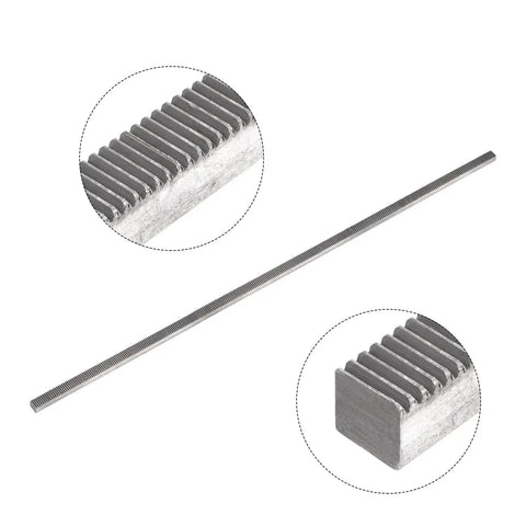 0.5 Mod 8mm By 8mm 500mm carbon steel gear rack for motor pinion gear, made from 45 carbon steel, deformation resistant