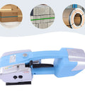 Portable Battery Powered Electric Strapping Machine For Pp Pet Belt Packing With Built In Tensioner and Hot Cut Feature.