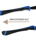 Expandable arm details of Adjustable Laser Goggles For Tattoo Removal And Medical Laser Safety Eyewear With 532 And 1064 Nm Filters