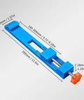 Get That Perfect Cut With This Adjustable Circular Saw Guide, 295mm compact wood cutting tool in blue, precise measurements displayed.