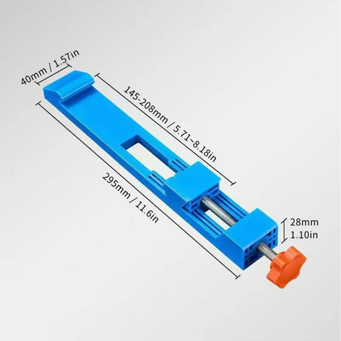 Get That Perfect Cut With This Adjustable Circular Saw Guide, 295mm compact wood cutting tool in blue, precise measurements displayed.