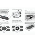 Instruction steps for Universal Dual Phone Carrier With Strong Magnetic Mounts For Smart Device Storage installation process.