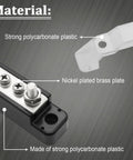 Power Distribution Terminal Block With Cover For Car Boat Marine 150A Battery Bus Bar M6 Terminal Studs M4 Terminal Screws