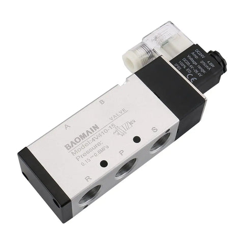 Top Shelf Pneumatic Solenoid Valve 4V410-15 5 Way 2 Position 24 Volt DC PT Half Inch Internally Piloted Single Coil For Straight Shooter Performance And Quick Tune Ups