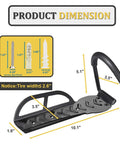 Dimensions of 4 Pack Wall Mounted Bike Hooks Heavy Duty Vertical Hangers for Indoor Garage Storage with screws included