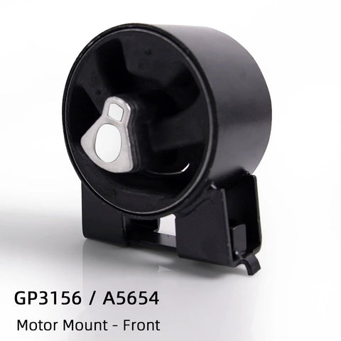 Front view of motor mount from Four Piece Engine And Transmission Mount Kit That Fits Chrysler Town And Country Dodge Grand Caravan And Volkswagen Routan 2008 2009 2010 3.3L 3.8L 4.0L A5654 A5480 A5465 A5493