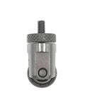 Dial Indicator Roller Contact Point For Depth Gauge, 10mm Diameter Wheel, 4-48 UNF Thread Shank, Inch Dial Indicator Accessory For Pro Grade Precision Measuring Tools, Replacement Point For Moving Workpieces, metal close-up