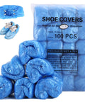No Sweat Shoe Cover Dispenser Machine with 200 Disposable Boot and Shoe Covers for Home Store and Office Use, packaged covers