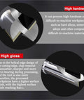 PCD Diamond Milling Cutter Set 4mm 6mm 8mm 10mm 12mm Straight Bit for Graphite Silicon Carbide and Aluminum showing cutting edges and high gloss finish