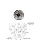 Hardworking Water Cooled CNC Router Spindle Motor 3KW To 5.5KW With BT30 Taper shows detailed front and schematic view.