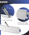 Spike Screeding Roller For Smooth Self Leveling Floors With 21mm Teeth 20 Inch Handle showing splash guard design