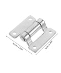 Heavy Duty Stainless Steel Dump Bed Hinges For Automotive Use Detachable Cargo Door Hinges 6.5cm silver hinge with screw holes