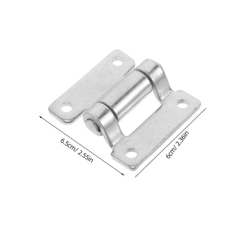 Heavy Duty Stainless Steel Dump Bed Hinges For Automotive Use Detachable Cargo Door Hinges 6.5cm silver hinge with screw holes