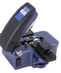Optical Fiber Cleaver Auto Return 3 In 1 Fiber Optic Cutting Tool With Precise CNC Aluminum Alloy Build For 250um 900um 3.0mm Single Core And 2 To 12 Core Multi Fiber Cables, angled view