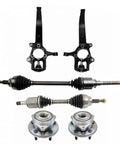 Heavy Duty Front CV Axle And Wheel Hub Bearing Kit For 2011-2015 Dodge Durango Grand Cherokee components with CV axles and hubs.