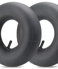 Pair of 3.50 4.00 6 inch inner tubes with TR13 straight valve, heavy duty for 4.10 3.50 6 and 13x4.00 6 wheelbarrows, mowers.