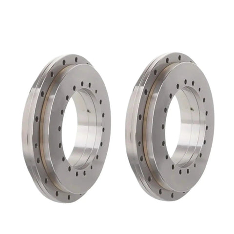 High Precision Crossed Roller Turntable Bearing For Rotary Table Slewing Support, steel, circular design, dual unit.