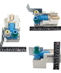 Model Specific Refrigerator Water Inlet Valve Replacement For Your Fridge WPW10159839 AP6015949 1389142 PS11749231 With 6 Pin And 3 Pin Connectors Dual Solenoid Coils 120V 60Hz Easy Install Not Universal measured with ruler