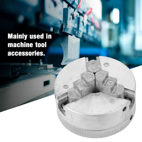 Pro Level Three Jaw Lathe Chuck With M12 M14 And 8 TPI Threads Rock Solid Zinc Alloy Build close-up view showing clamping grip