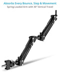 G Axis 10K Stabilizer Arm Vest System For Handheld Cameras And Gimbals, spring-loaded arm with 30 inch vertical travel