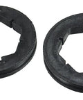 Premium NEMA motor mounting rings replacement with resilient rubber and molded plastic for NEMA 42/48 motors, 2 pack.
