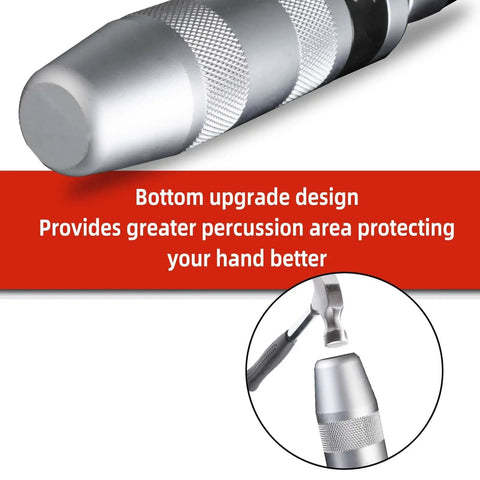 Close-up of Half Inch CR-V Hand Impact Screwdriver With Reversible Manual Drive showing anti-knock handle and impact end design.