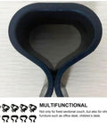Close-up of multifunctional outdoor furniture clips and patio sofa alignment clamps black rattan sectional connectors.