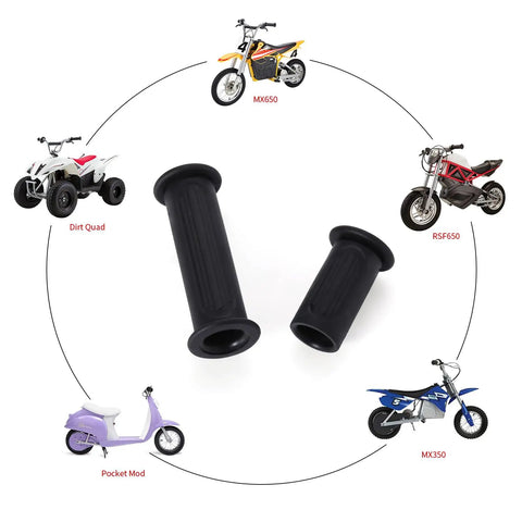Twist Throttle Handlebar Grips Replacement For Razor Dirt Rockets And ATVs Universal Fit 24V 36V Electric Dirt Bike MX350 MX400 MX500 MX650 SX500 McGrath Dirt Quad Pocket Mod Mini Bike