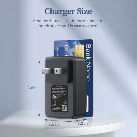 24V 1A Power Adapter With 24W Output Regulated Switching Wall Charger Includes 10 DC Tips Dope Universal Power Supply For 24V Devices Under 1A UL Certified Safe And Reliable For Home Office Travel, 2.6 in