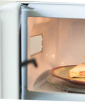 Microwave with 10Pcs Microwave Oven Mica Sheets For Heat Resistance And Insulation visible on right wall, protects from burnout.