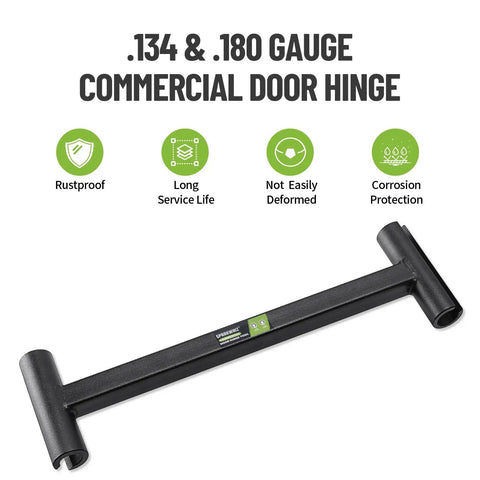 Beefy Pro-Grade Heavy Duty Commercial Door Hinge Adjustment Tool For.134 And.180 Gauge Knuckles, black steel leverage bar