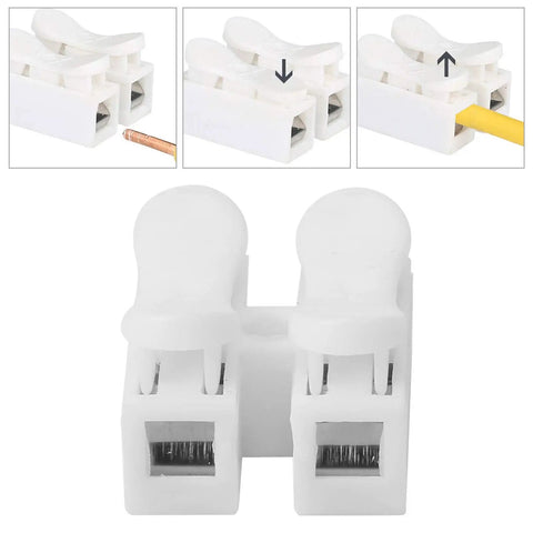 Flame Retardant Cable Clamp Terminal Block Wire Press Spring Set For Quick Connector 200 Pieces Easy Snap In System