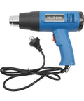 Heavy Duty Handheld Shrink Wrap Sealer Machine With 24 Inch Quick Cut Blade And Top Tier Adjustable Heat Gun, blue heat gun with cord.