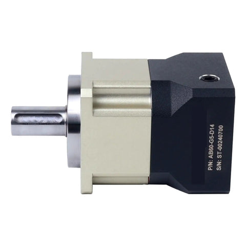 Badass Heavy Duty Planetary Gearbox Helical Gear Reducer Ratio 10 To 1 For 60mm Servo Motor with 14mm input shaft view from side