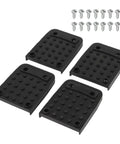 Anti Slip Rubber Stilt Pads With 4 Durable Soles And 16 Screws For Rock Solid Stability, Stable Furniture Feet, Indoor Drywall Installations