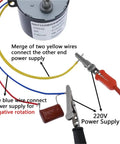 Wiring setup for High Torque Permanent Magnet Synchronous Motor 220V AC With Speed Reducer Controllable Positive And Negative Inversion