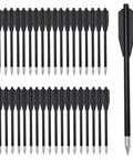 60 Piece Six Point Three Inch Crossbow Bolts Set For Fifty To Eighty Pound Pistol Crossbows Pro Grade Quality Mini Archery Arrows