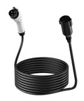 Heavy Duty J1772 EV Charging Extension Cord 21 Feet Of Sweet Reach 32 Amp with two connectors coiled for storage.