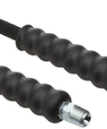 Heavy Duty High Pressure Hydraulic Hose HC 9210, 10 Ft, 0.25 In ID, Rubber Coated With Dual Steel Wire Braids, Ch 604 Coupler