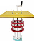 Top Notch Aluminum Alloy Shank Router Bit Set Paired With Precision Router Table Insert Plate And Heavy Duty Router Lift System for adjustable depth cuts.
