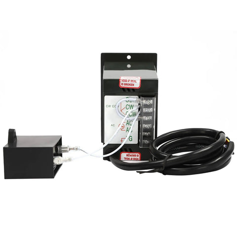AC 110V 180W Worm Gear Reducer Motor With Speed Controller One To Fifty Reduction Ratio Gearmotor cables and connectors