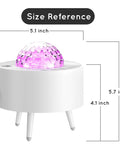 Ocean Wave Projector Night Light With 14 Galaxy Colors And 10 Celestial Modes Including 9 Planets And 1 Star, size reference shown