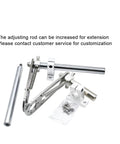 Measuring Wheel, Fixed Installation Bracket with adjustable metallic rods and attachment hardware for stable support