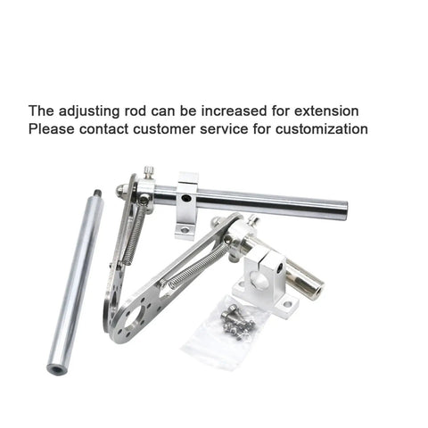 Measuring Wheel, Fixed Installation Bracket with adjustable metallic rods and attachment hardware for stable support