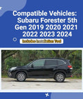 Side view of a black Subaru Forester 5th Gen compatible with Plug And Play Auto Start Stop Eliminator 2019-2024.