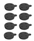 4 Pairs Semi Metal Brake Pads For 10 Inch Electric Scooter With Quiet Mute Braking, Strong Wet And Dry Stopping Power