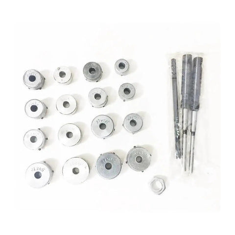 Top Tier Super Material Valve Seat Reamer Kit For Suzuki Motorcycle Repair Tool That Lets You Fix Minor Engine Issues Fast With Durable Wrenches Made For Real Riders Who Love Doing Their Own Work Like A Boss. steel bits and handles on white