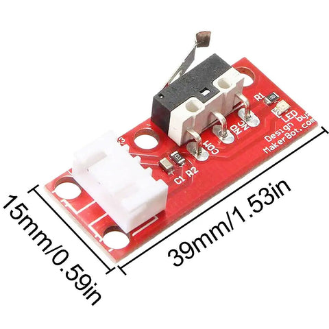Close-up of a 10 Piece Mechanical Endstop Limit Switch Module with 70cm cable for 3D printers CNC RepRap Arduino Mega 2560 RAMPS 1.4